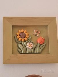 THUN QUADRO GIRASOLE FARFALLA