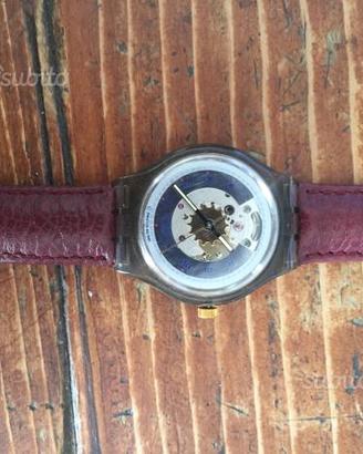 Orologio swatch chrono vintage con custodia