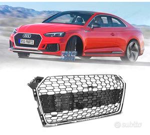 GRIGLIA PER AUDI A5 16-19 PDC LOOK RS5 CROMATO NER