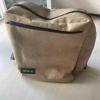 Zaino volverup bianco panna e nero tasca porta pc