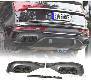 DIFFUSORE AUDI Q5 S LINE 20- LOOK SQ5 COUPE NERO