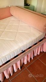 Letto Flou sfoderabile con materasso, reti inclusi