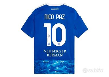 MAGLIA COMO 25-26 NICO PAZ AUTOGRAFATA