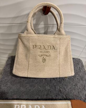 Borsa Prada in lino Jardiniere