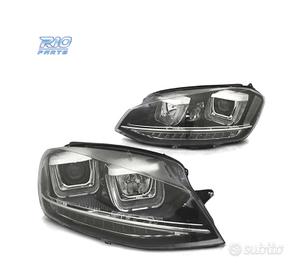FARI PER VOLKSWAGEN VW GOLF 7 LOOK GTI LED DRL NER