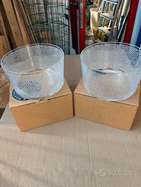 2 ciotole vetro Paola Navone for Egizia in scatola