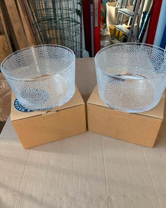 2 ciotole vetro Paola Navone for Egizia in scatola