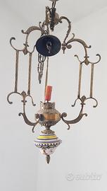 lampadario in ottone