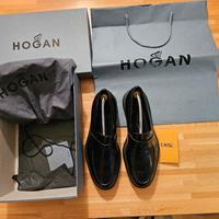 Mocassini College Hogan nero spazzolato 43