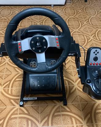 Postazione Guida Simulatore Volante G27 Cambio H