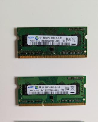 RAM DDR3 4GB (2x2GB) SODIMM