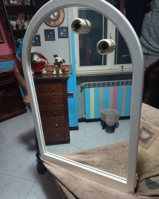 specchio da bagno con 2 luci 