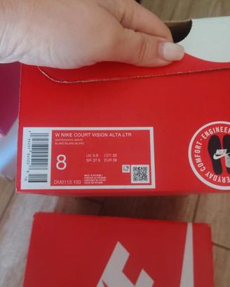 Nike alta bianca