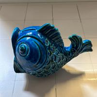 Salvadanaio in ceramica blu Rimini di Bitossi