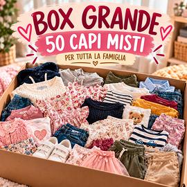 box 50 capi d'abbigliamento misti