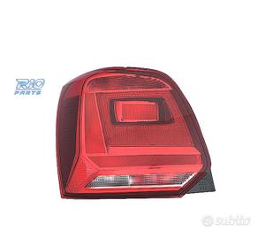 FANALE SINISTRO WV VOLKSWAGEN POLO 6C 14-17 ROSSO 