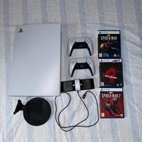 ps5 con giochi e accessori