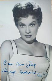 Foto autografata originale Gina Lollobrigida