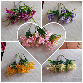 103 Fiori finti Gigli 5 colori 15 mazzi 33 cm