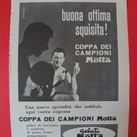 Inserto pubblicitario Coppa dei Campioni Motta