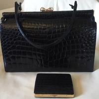 BORSA in PELLE DI COCCODRILLO ANNI 60