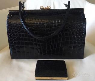 BORSA in PELLE DI COCCODRILLO ANNI 60