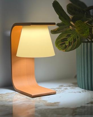 elegante lampada da tavolo stampata in 3d