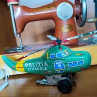 giocattolo a corda anni 60 70 in latta elicottero 
