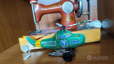 giocattolo a corda anni 60 70 in latta elicottero 