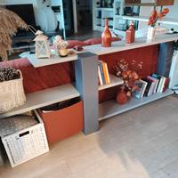 mobile retrodivano grigio antracite e chiaro