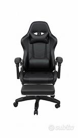 Sedia gaming led arcobaleno per scrivania pc