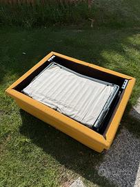 Pouf letto pieghevole singolo trasformabile