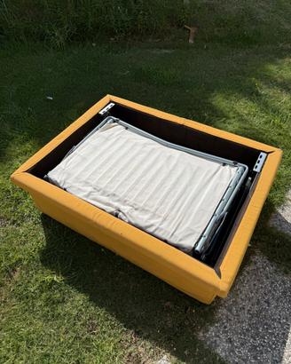 Pouf letto pieghevole singolo trasformabile
