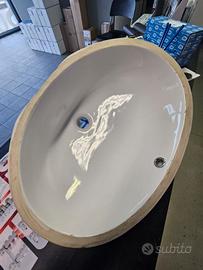 Lavabo sottopiano in ceramica