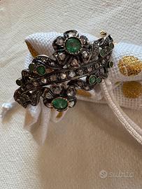 Bracciale oro e argento diamanti