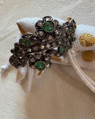 Bracciale oro e argento diamanti