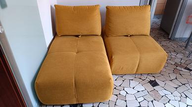 divano due posti chaise longue+movimento relax