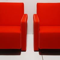 CASSINA 2 UTRECHT 637 NUOVE  in lana KVDRAT rosso