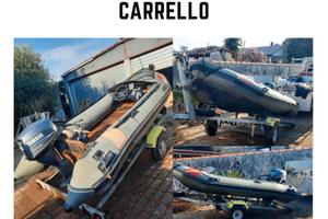 Gommone motore 15 HP carello 1800,00