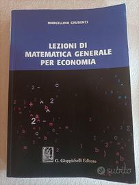 Matematica Generale per economia - M. Gaudenzi 