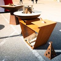Barbecue - BBQ in corten, piano cottura 90cm X 8mm