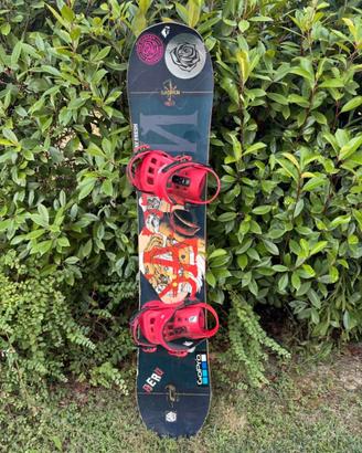 Tavola Snowboard Salomon + attacchi Union