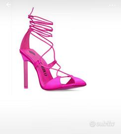 The Attico Décolleté Adele in raso 105mm