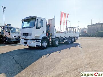 RENAULT PREMIUM 430.26 8x2 cassone e gru