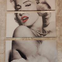 Quadro Marilyn Monroe 3 pannelli 35x70 cadauno 