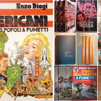 Americani Storia dei popoli a fumetti Biagi e altr