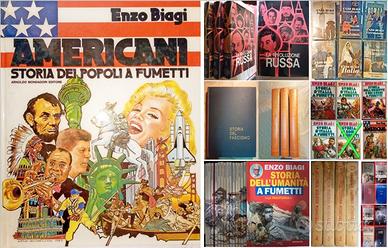 Americani Storia dei popoli a fumetti Biagi e altr