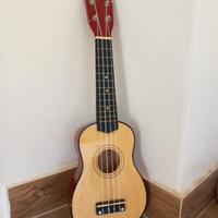 ukulele con custodia