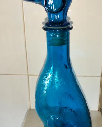 Decanter/ Caraffa  in vetro a forma di cane