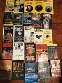 Lotto 25 libri gialli thriller 